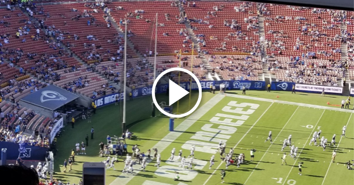 Chargers vs. Rams 'Fight for LA' Takes Place in Half-Filled LA Coliseum