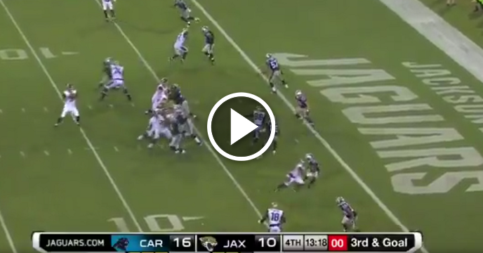 Watch: Jaguars' Blake Bortles Throws One TD, One INT Against Panthers