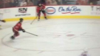 Watch Dennis Wideman Blatantly Cross Check Linesman On His Way To Bench