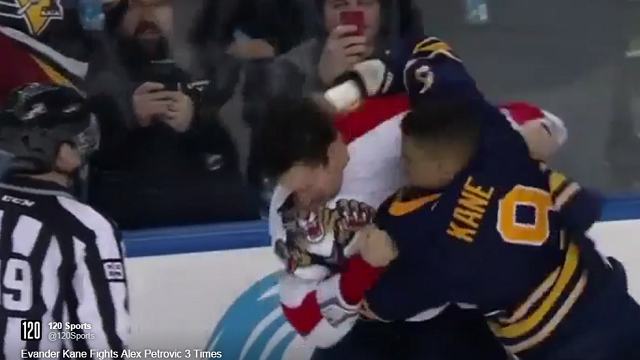 Alex Petrovic and Evander Kane Square Off Three Times During Florida Panthers vs. Buffalo Sabres