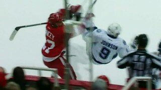 Watch Kyle Quincey Send Tyler Johnson Flying With Huge Hit