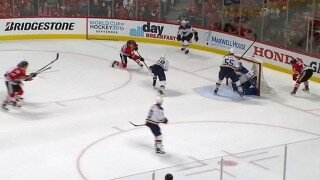 Chicago Blackhawks' Dale Weise Completes One-Timer To Beat Brian Elliott