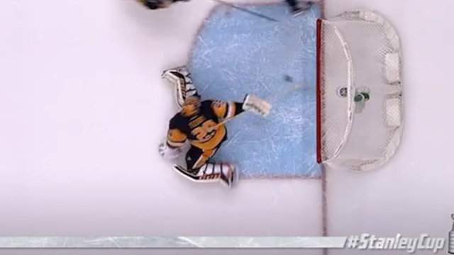Penguins\' Marc-Andre Fleury Makes Insane Diving Stick Save to Rob Capitals of a Goal