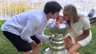 Penguins' Josh Archibald Gets 3-Week-Old Son Baptized in Stanley Cup