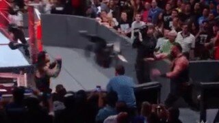 Braun Strowman Tosses an Office Chair Right at the Head of Roman Reigns