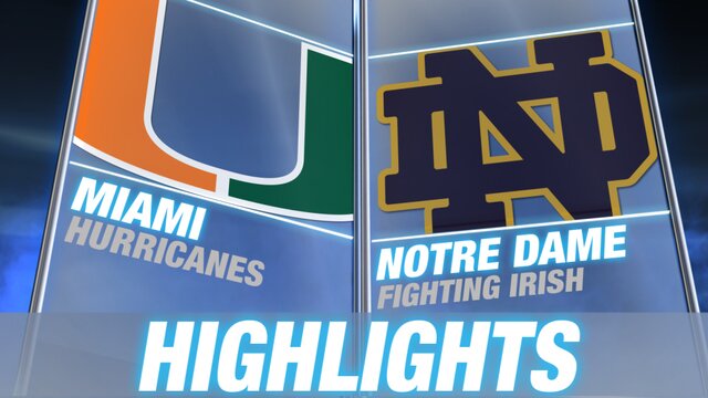 ACC: Notre Dame-Miami Highlights