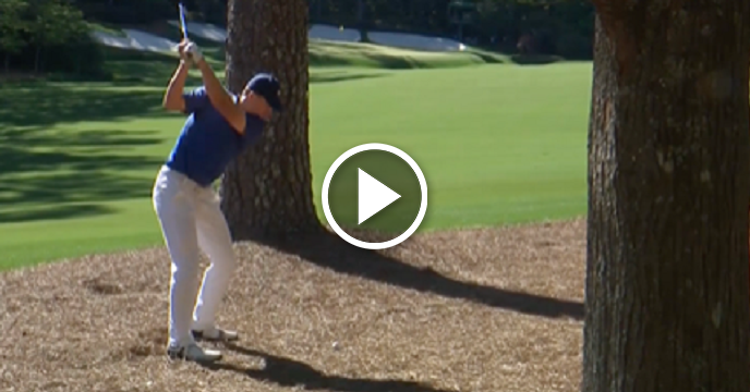 Jordan Spieth Hits Green With Miraculous 230-Yard Laser Beam From The Straw At Masters