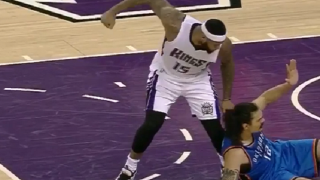  DeMarcus Cousins Nearly Pulverizes Steven Adams With Haymaker 