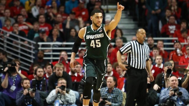 Michigan State Spartans Denzel Valentine 2015 NCAA Tournament big shots