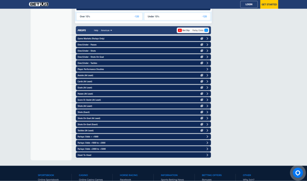 What is over and under in betting