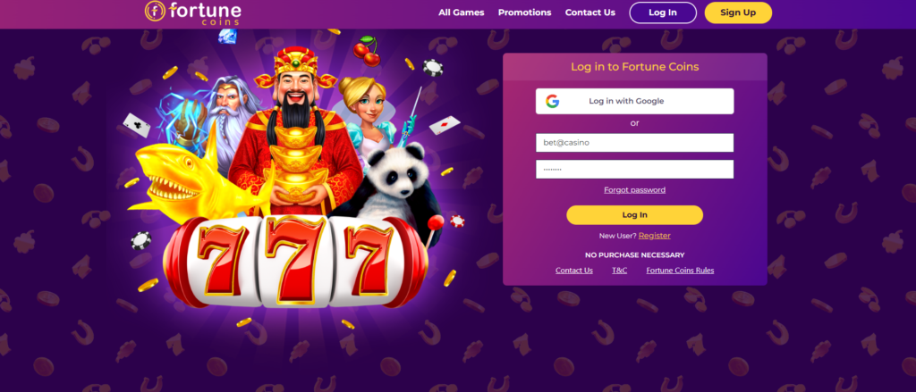  Fortune Casino website