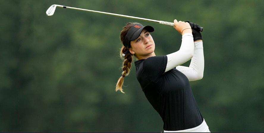 An image showing one of the hottest female golfers