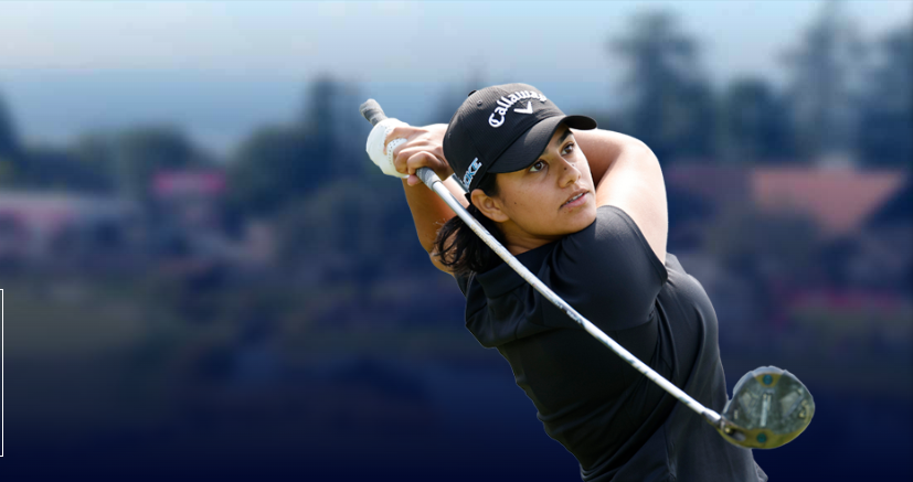 An image showing one of the beautiful female golfers