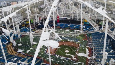 Tropicana Field damage