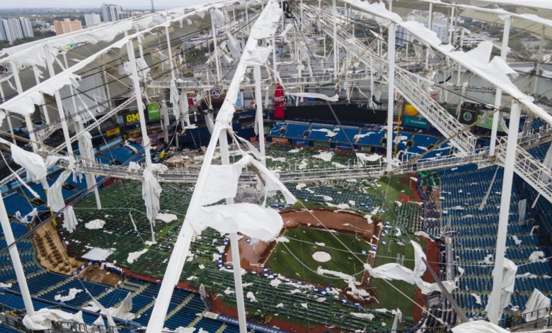 Tropicana Field damage