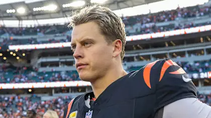 Joe Burrow at a NFL stadium 